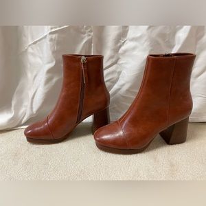 ASOS Boots rust leather size 6.